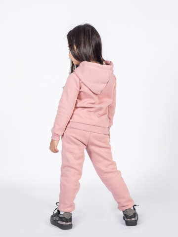 296-П. Свитшот с капюшоном  + Штаны, хлопок 65%, 35% ПЭ, 3-х нитка (начес) пудра 80,86,92