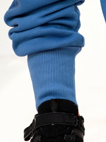 318-ДЖ. Комбинезон на молнии с капюшоном, джинсовый, хлопок 65%, 35% ПЭ, 3 нитка толстовка (начёс) 86,92,98,104